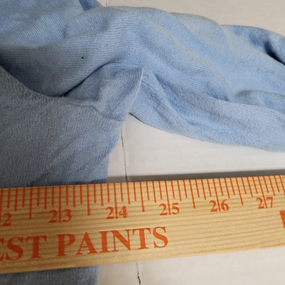 Polo Ralph Lauren Mens Light Blue‎ Cotton Cashmere Crew Neck Sweater Size LT